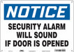 Safety Sign 10 in x 14 in Aluminum
