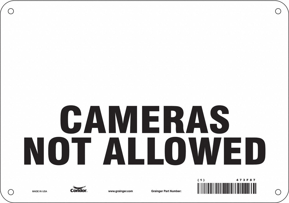 Safety Sign 7 in x 10 in Aluminum