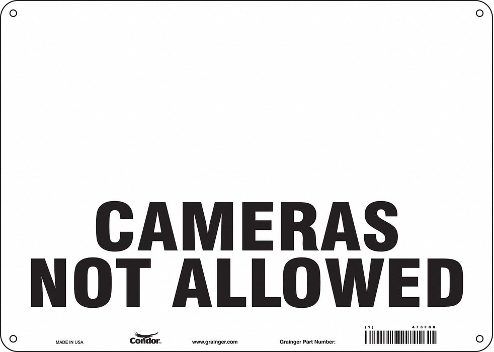 Safety Sign 10 in x 14 in Aluminum