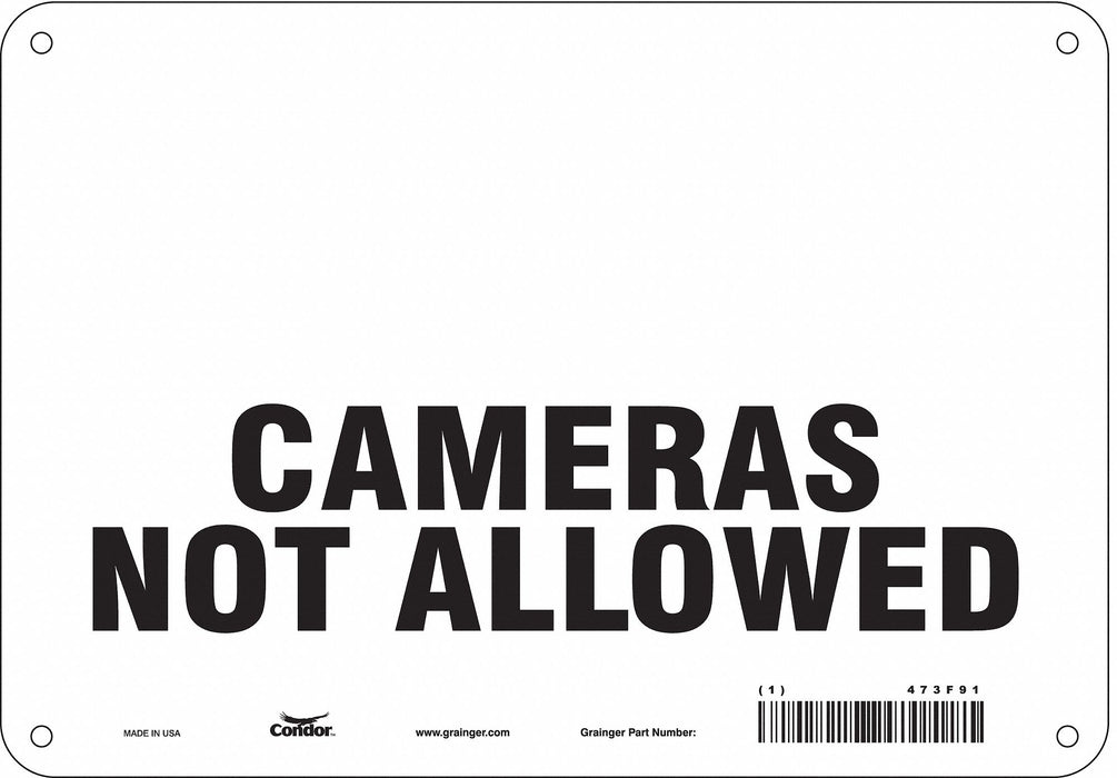Safety Sign 7 in x 10 in Polyethylene