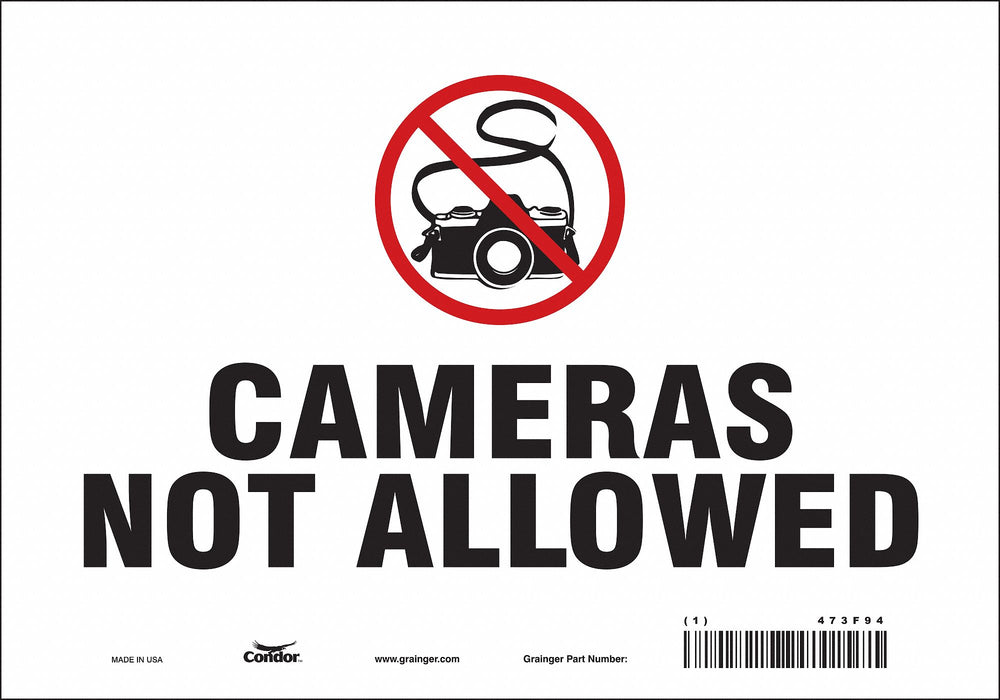 Safety Sign 7 in x 10 in Vinyl