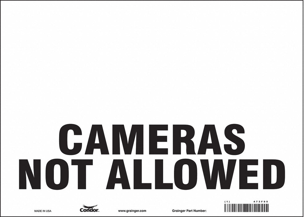 Safety Sign 10 in x 14 in Vinyl