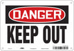 Safety Sign 7 in x 10 in Aluminum