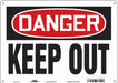 Safety Sign 10 in x 14 in Aluminum