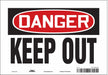 Safety Sign 7 in x 10 in Vinyl