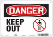 Safety Sign 7 in x 10 in Aluminum