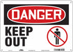 Safety Sign 10 in x 14 in Aluminum