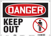Safety Sign 10 in x 14 in Polyethylene