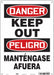 Safety Sign 14 inx10 in Polyethylene