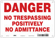 Safety Sign 7 in x 10 in Aluminum