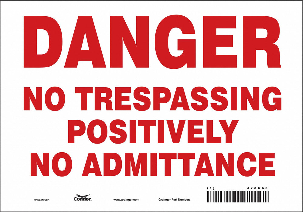 Safety Sign 7 in x 10 in Vinyl