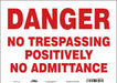 Safety Sign 10 in x 14 in Vinyl
