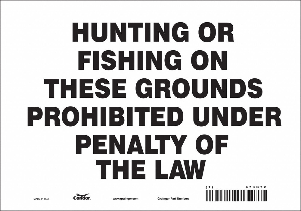 Safety Sign 7 in x 10 in Vinyl
