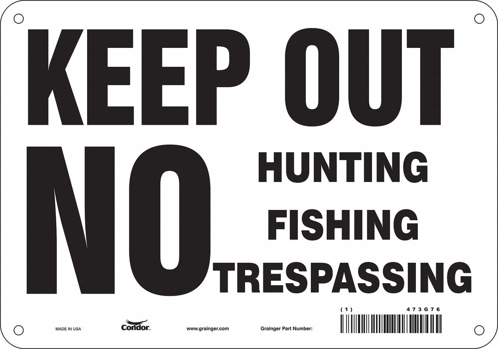 Safety Sign 7 inx10 in Polyethylene