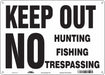 Safety Sign 10 inx14 in Polyethylene