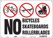 Safety Sign 10 in x 14 in Aluminum
