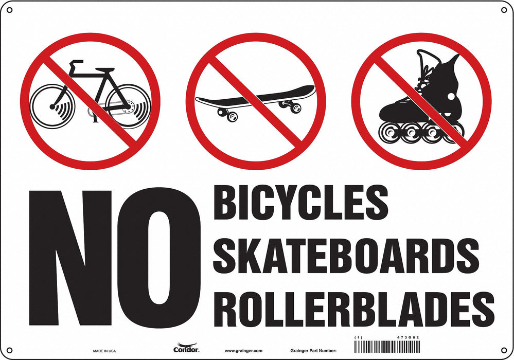 Safety Sign 14 in x 20 in Aluminum