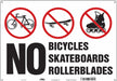 Safety Sign 14 in x 20 in Aluminum