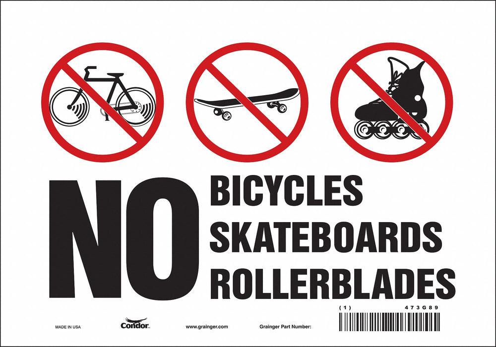 Safety Sign 7 in x 10 in Vinyl