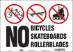 Safety Sign 10 in x 14 in Vinyl