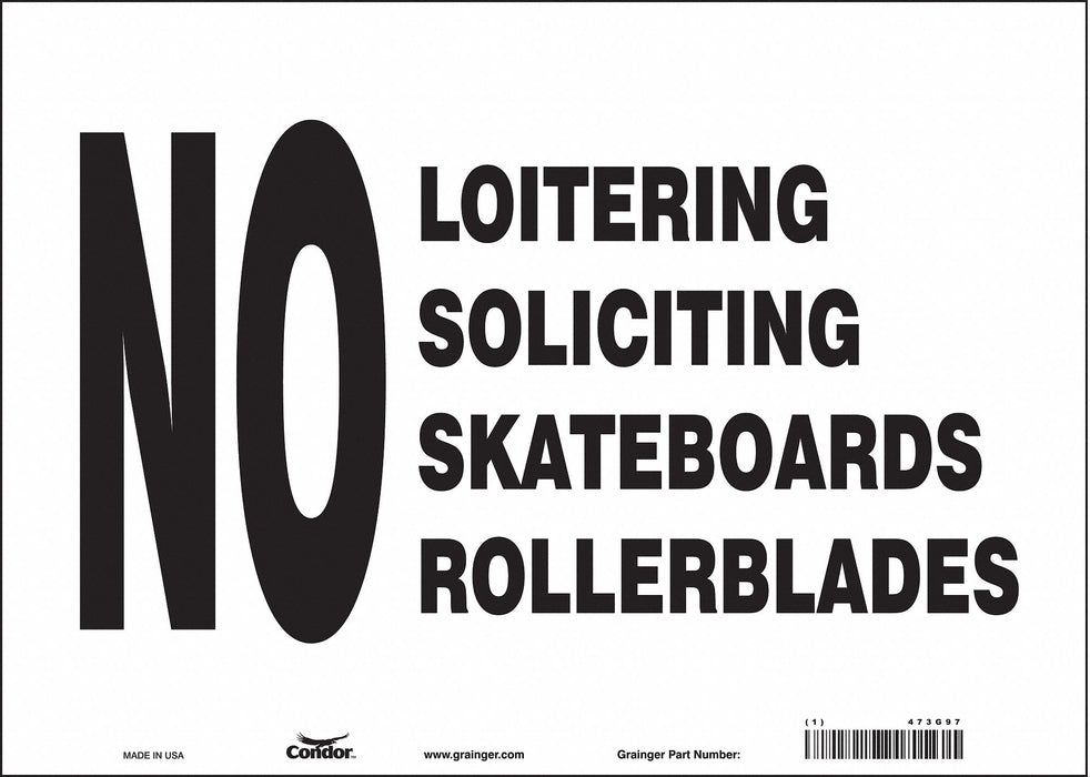 Safety Sign 10 in x 14 in Vinyl