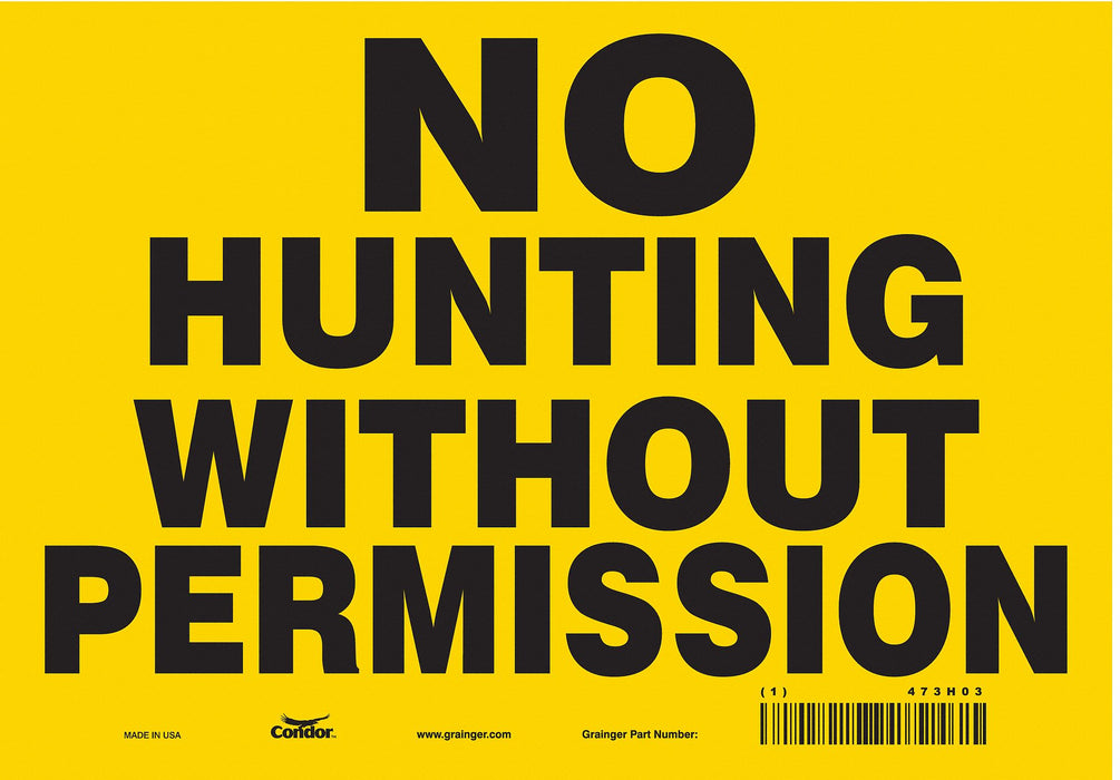 Safety Sign 7 in x 10 in Vinyl