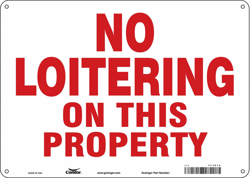 Safety Sign 10 in x 14 in Aluminum