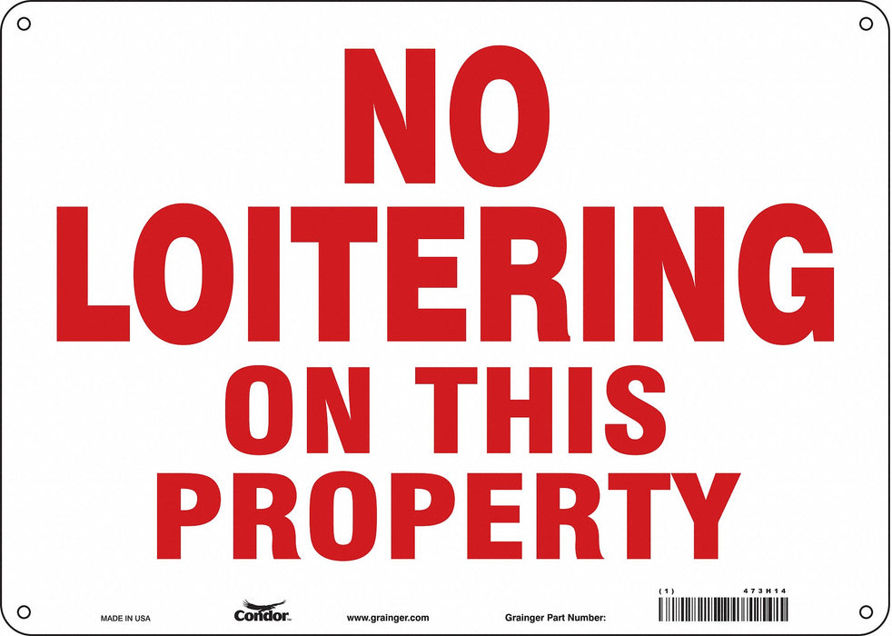 Safety Sign 10 in x 14 in Polyethylene
