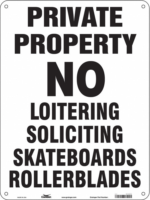 Safety Sign 24 in x 18 in Aluminum