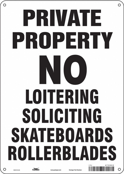 Safety Sign 14 inx10 in Polyethylene