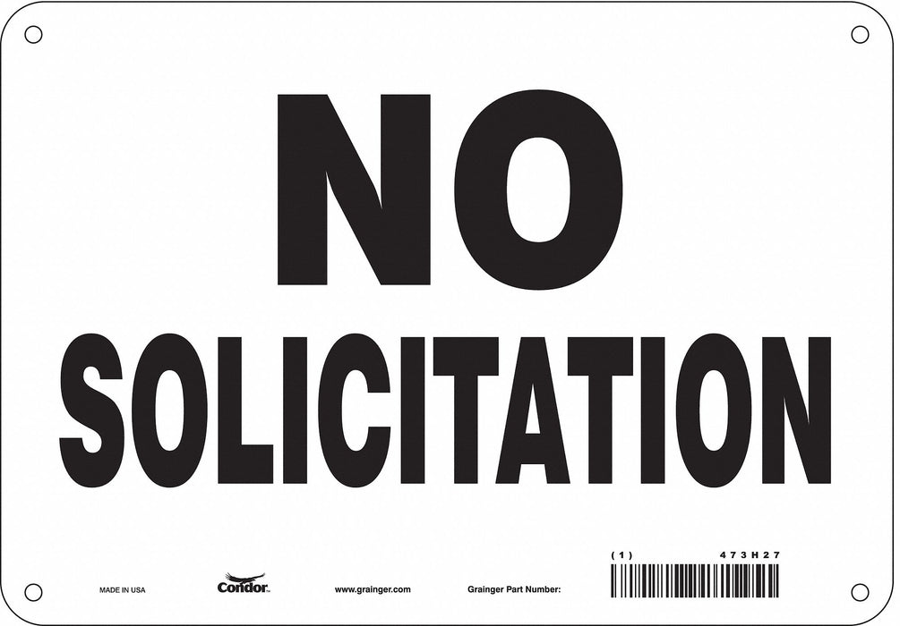 Safety Sign 7 in x 10 in Aluminum