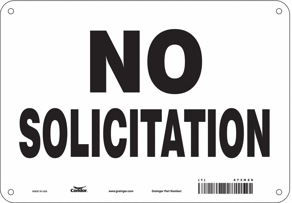 Safety Sign 7 in x 10 in Polyethylene