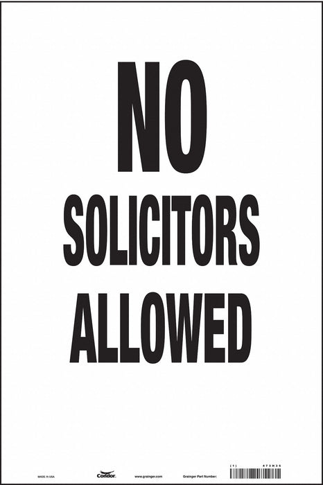 Safety Sign 18 in x 12 in Vinyl
