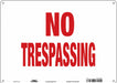 Safety Sign 10 inx14 in Polyethylene