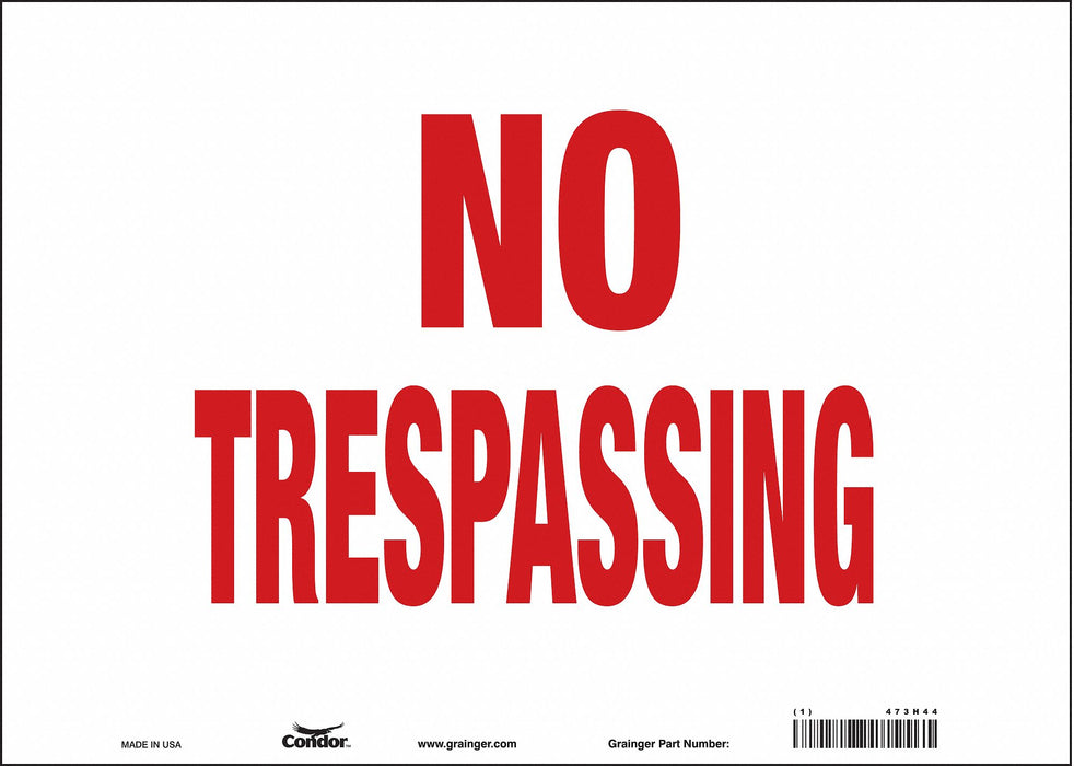 Safety Sign 10 in x 14 in Vinyl