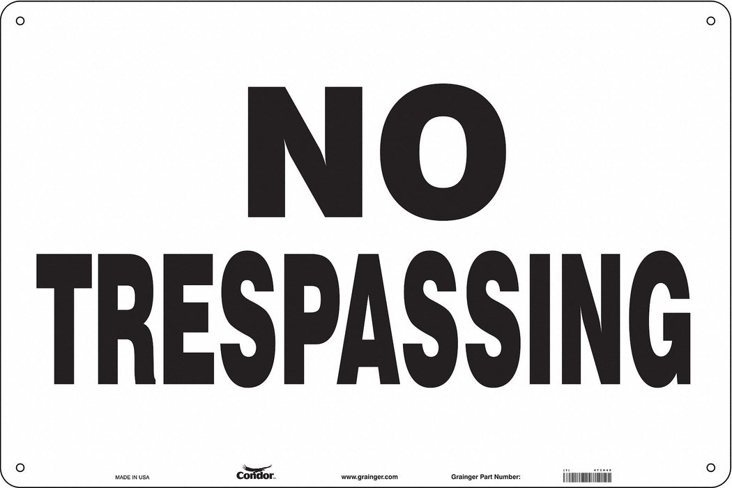 Safety Sign 24 in x 36 in Aluminum
