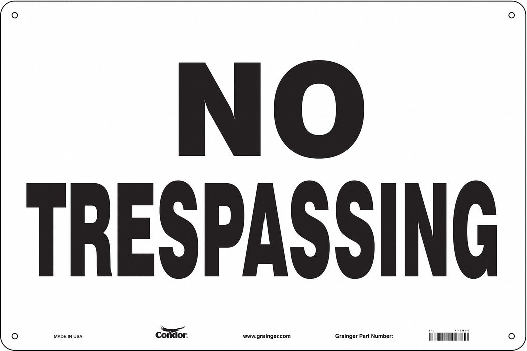 Safety Sign 24 in x 36 in Polyethylene