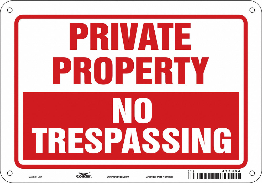 Safety Sign 7 inx10 in Polyethylene