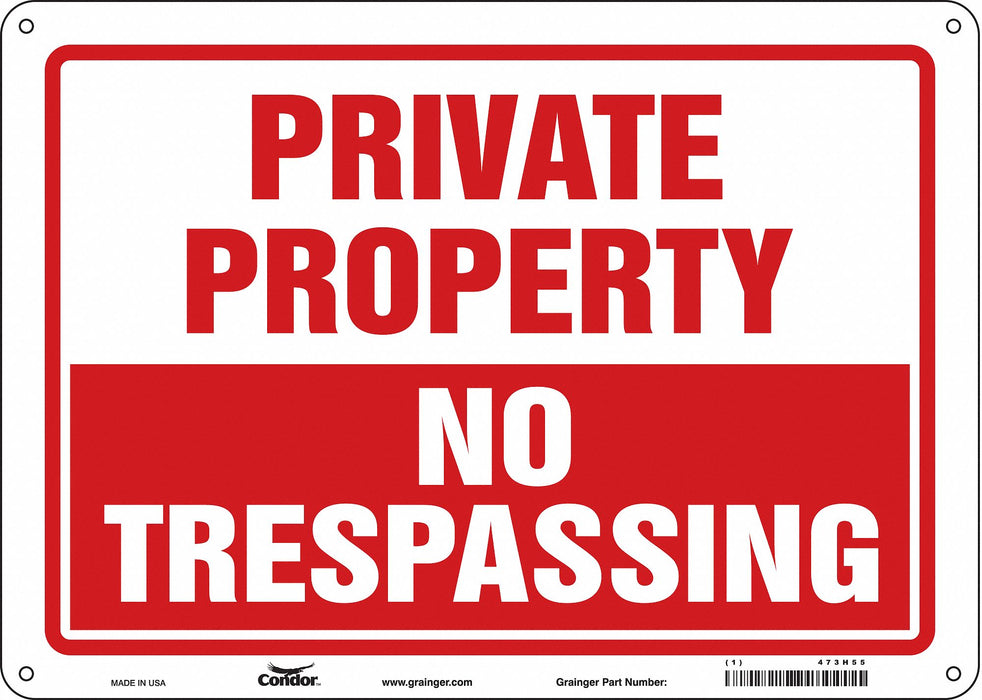 Safety Sign 10 inx14 in Polyethylene