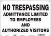 Safety Sign 10 inx14 in Aluminum