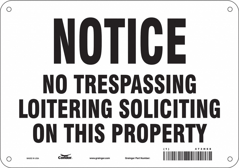 Safety Sign 7 in x 10 in Aluminum