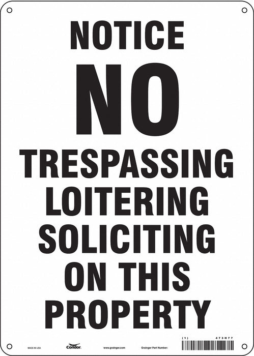 Safety Sign 14 inx10 in Aluminum