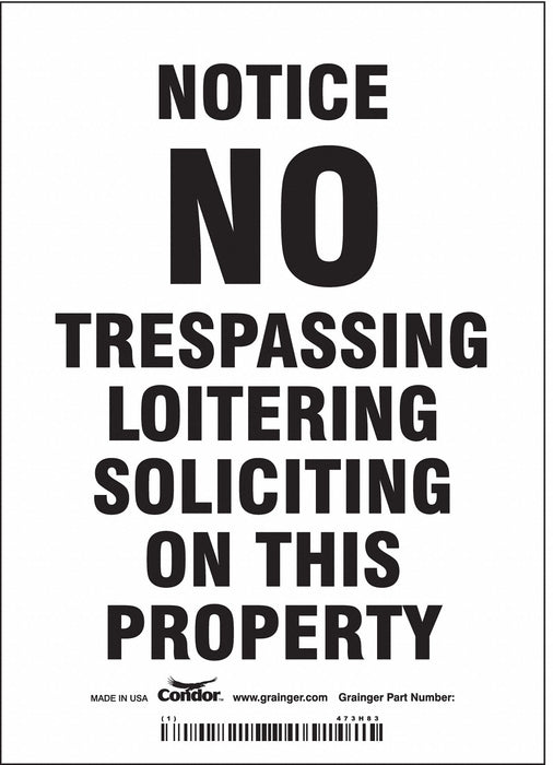 Safety Sign 7 in x 5 in Vinyl