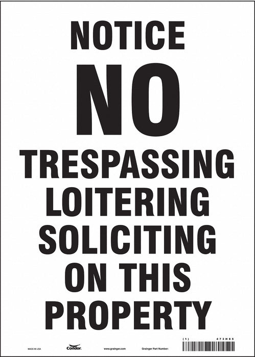 Safety Sign 14 in x 10 in Vinyl