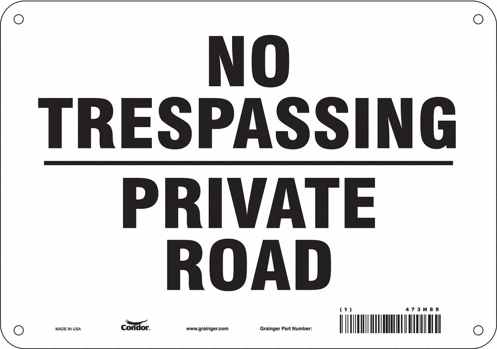 Safety Sign 7 in x 10 in Polyethylene