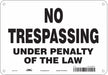 Safety Sign 7 in x 10 in Aluminum