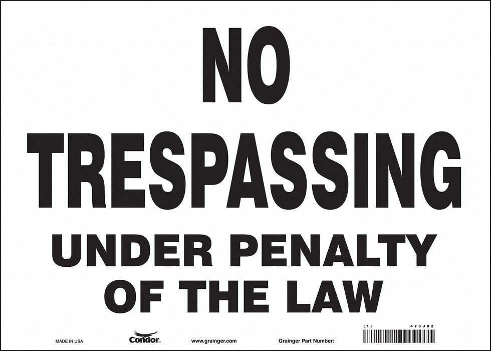 Safety Sign 10 in x 14 in Vinyl