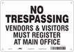 Safety Sign 7 in x 10 in Aluminum