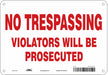 Safety Sign 7 in H x 10 in W Aluminum