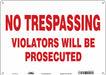 Safety Sign 10 inx14 in Polyethylene